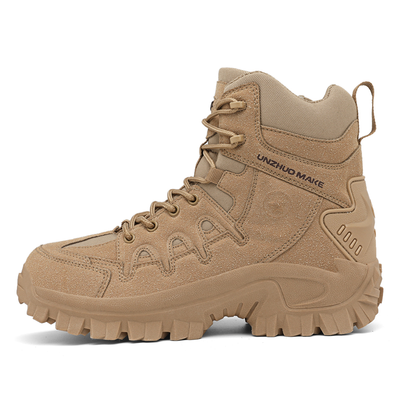 Men'S Shoes No Laces - New Men Tactical Boots Comfortable Army