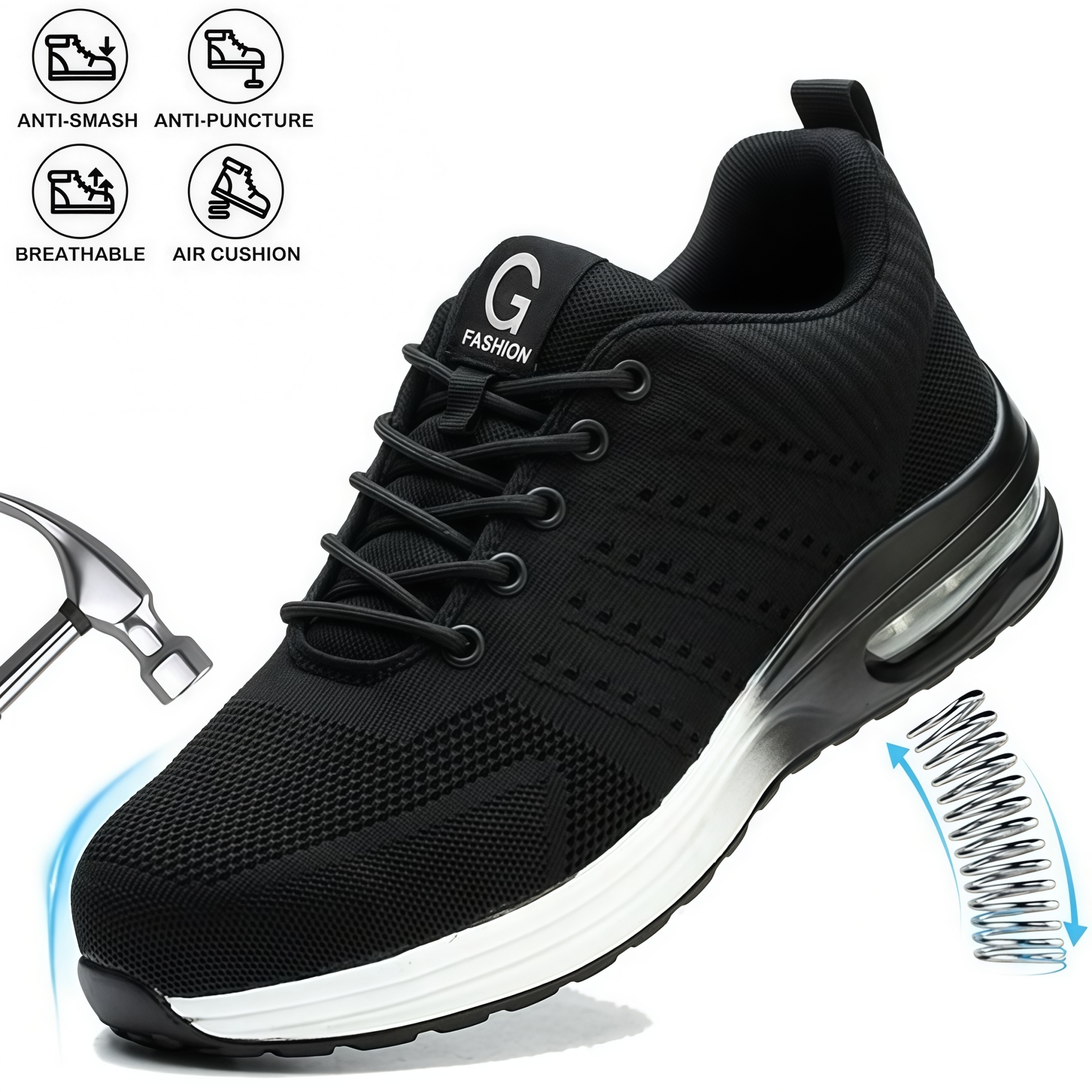 Men'S Shoes No Laces - Indestructible Safety Shoes For Women Steel