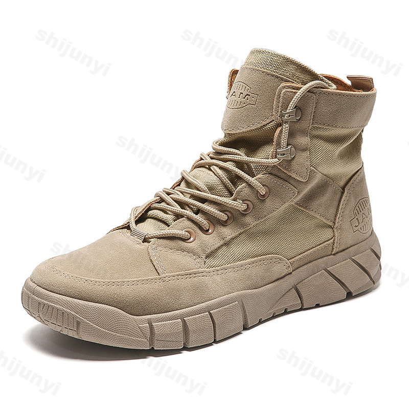 Men'S Shoes Low Top - Men Combat Boots 2025 Autumn Breathable