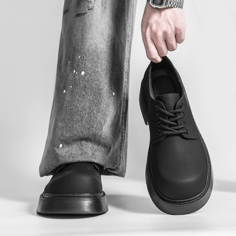 Men'S Shoes With Jeans - Business Formal Dress Shoes Black Color