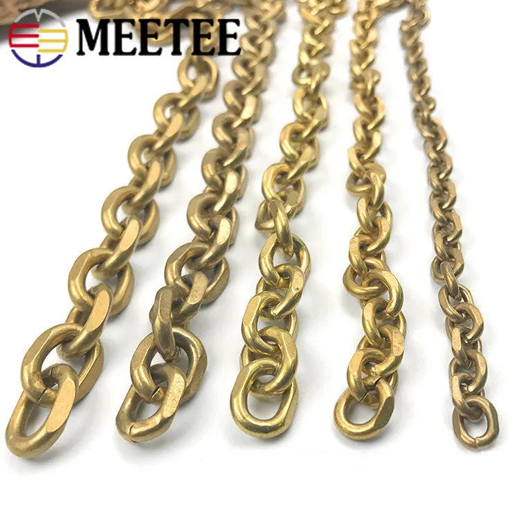 Men'S Shoes With Jeans - 50cm Fashion Solid Brass Wallet Chain