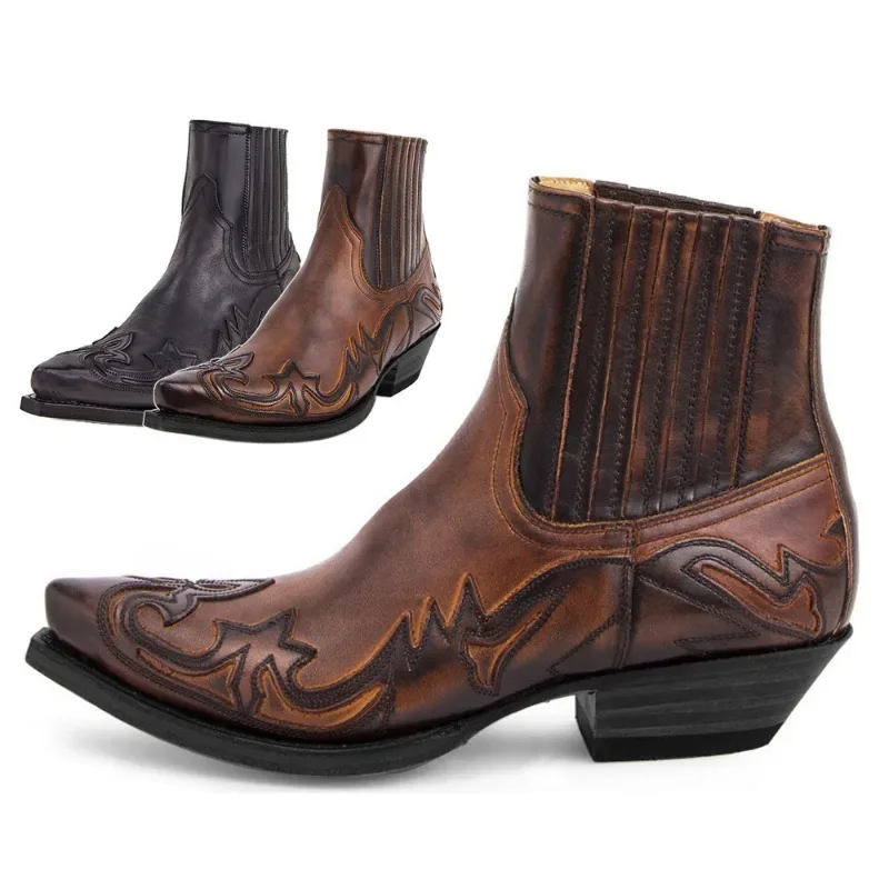 New Men's Boot Handmade Wedge  - Chelsea Boots Suede 评论和价格