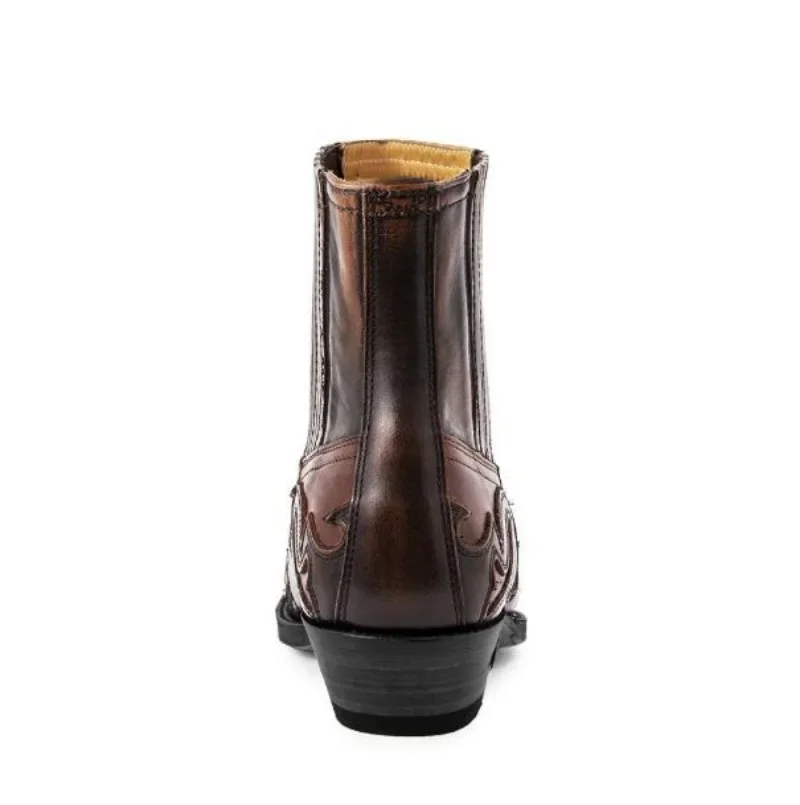 New Men's Boot Handmade Wedge  - Chelsea Boots Suede 评论和价格