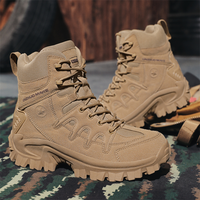 New Men Tactical Boots Comfort - Men'S Shoes No Laces 评论和价格