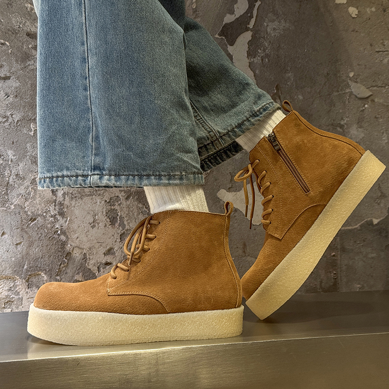 Thick Soled Height Increasing  - Men'S Shoes No Laces 评论和价格