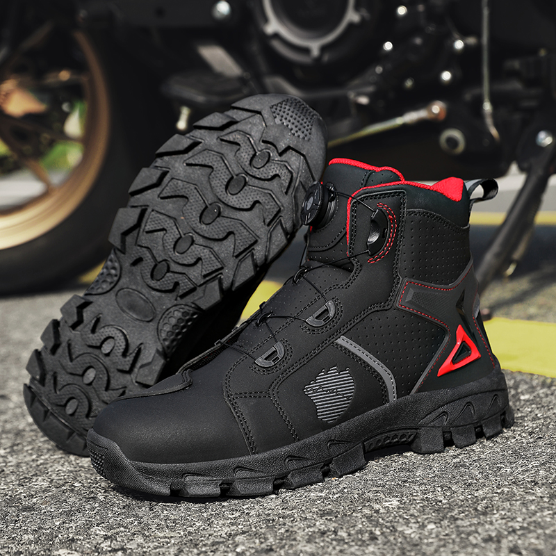Professional Men's Motorcycle  - Men'S Shoes No Laces 评论和价格