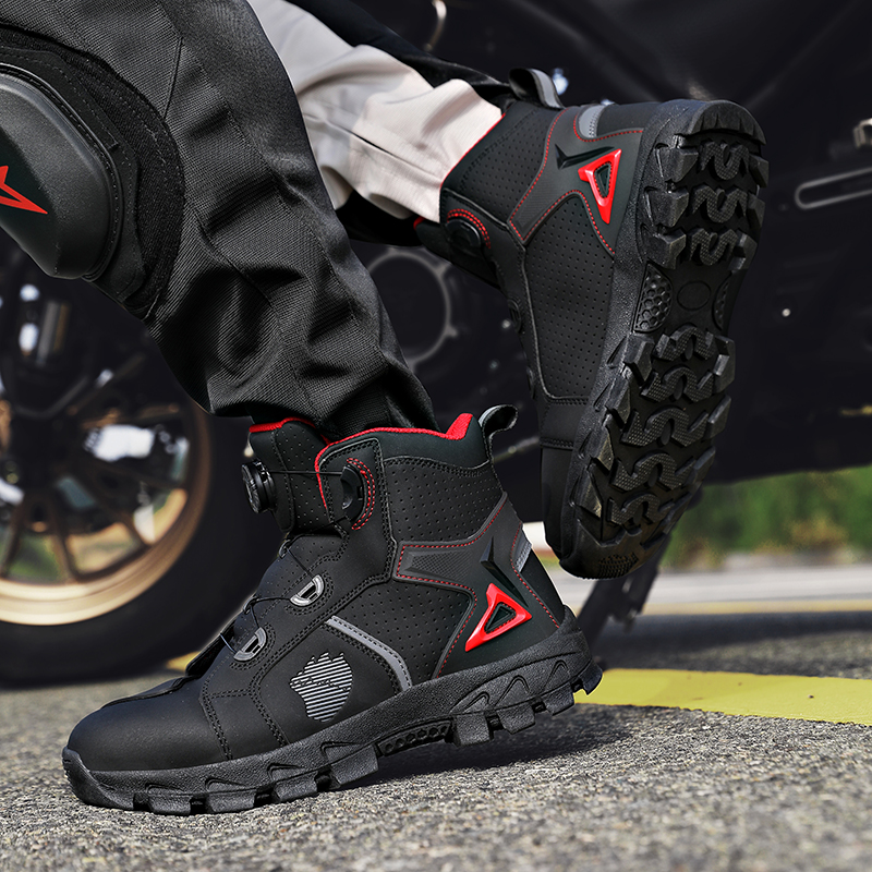 Professional Men's Motorcycle  - Men'S Shoes No Laces 评论和价格