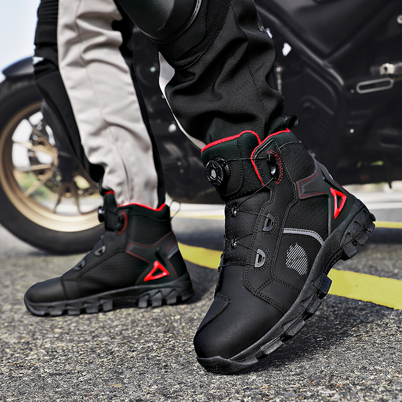 Professional Men's Motorcycle  - Men'S Shoes No Laces 评论和价格