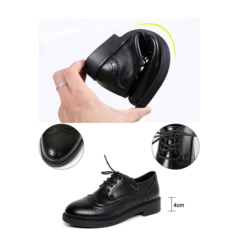 2025 Autumn Women Oxford Flats - Oxford Brogue Leather 评论和价格