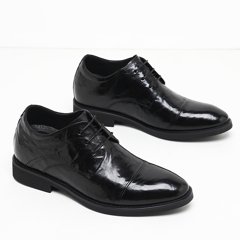 Man Elevator Shoes Business Dr - Oxford Brogue Leather 评论和价格