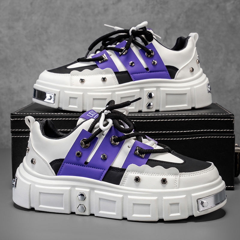 Cyberpunk Metal Decor Thick So - Men Shoes Must Have 评论和价格