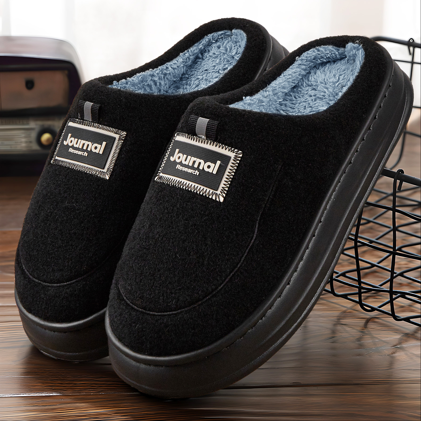 Warm Felt Slippers Men EVA Mem - Men'S Shoes With Memory Foam 评论和价格