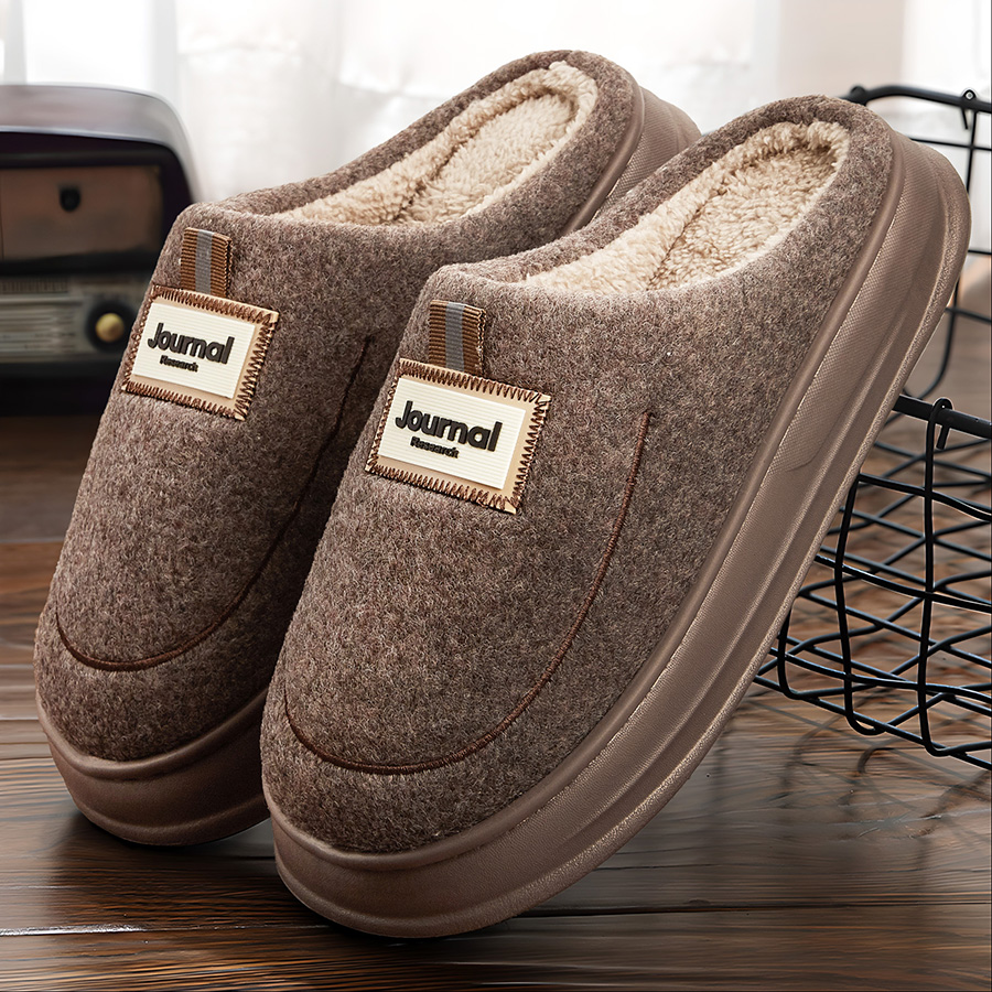 Warm Felt Slippers Men EVA Mem - Men'S Shoes With Memory Foam 评论和价格