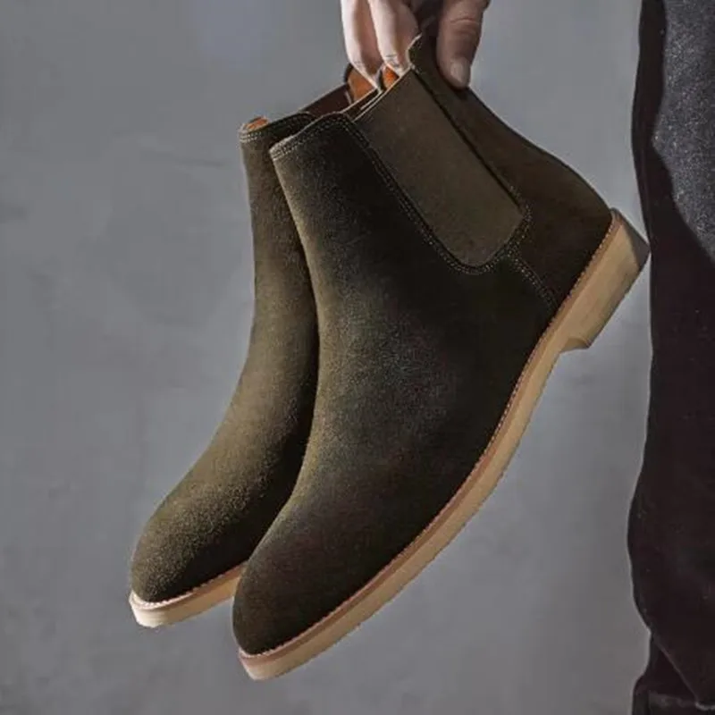 NEW Fashion Designer Chelsea B - Chelsea Boots Suede 评论和价格