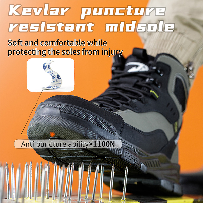 Man Safety Shoes Puncture-Proo - Men'S Shoes No Laces 评论和价格