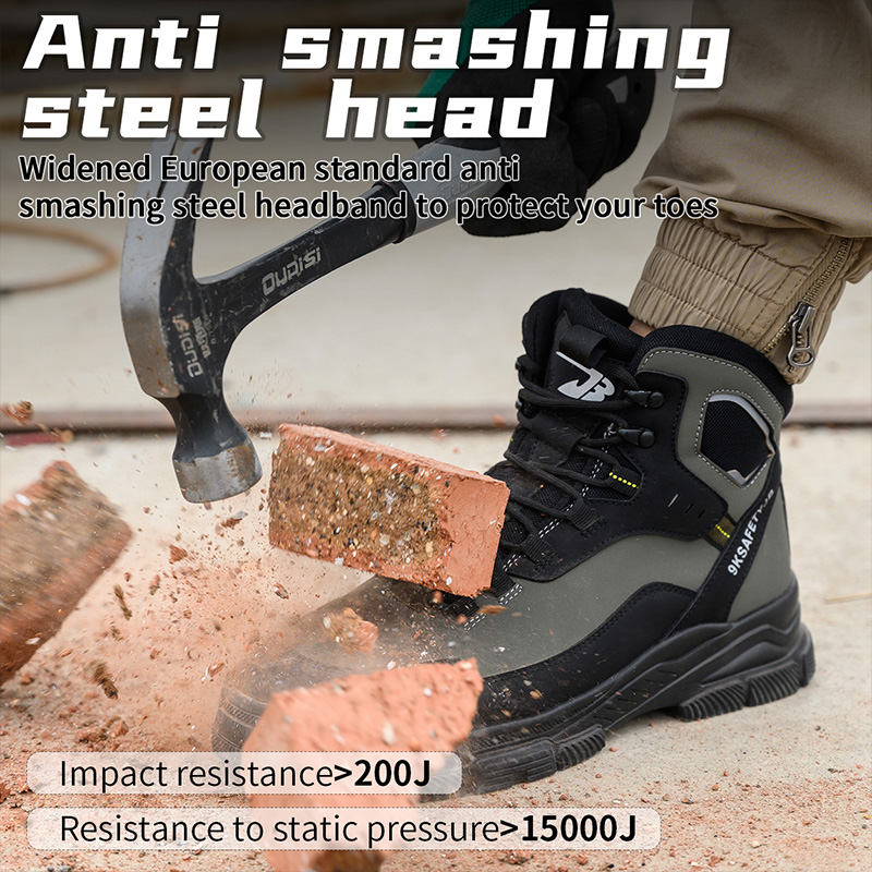 Man Safety Shoes Puncture-Proo - Men'S Shoes No Laces 评论和价格