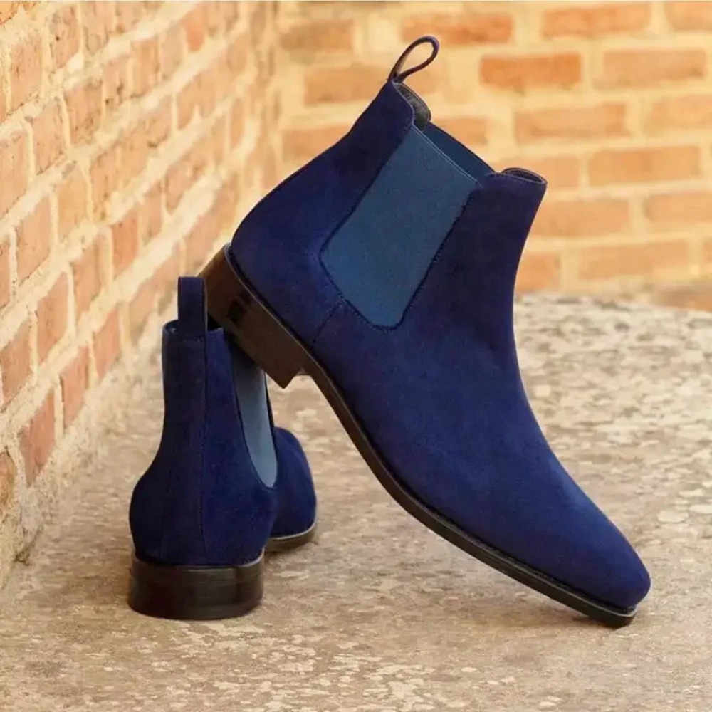 Chelsea Boots Men Blue Faux Su - Chelsea Boots Suede 评论和价格