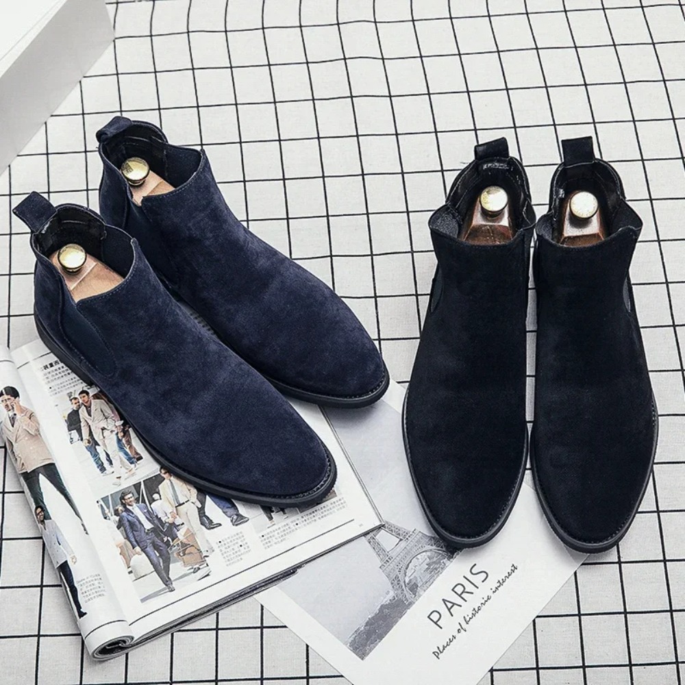 Chelsea Boots Men Blue Faux Su - Chelsea Boots Suede 评论和价格