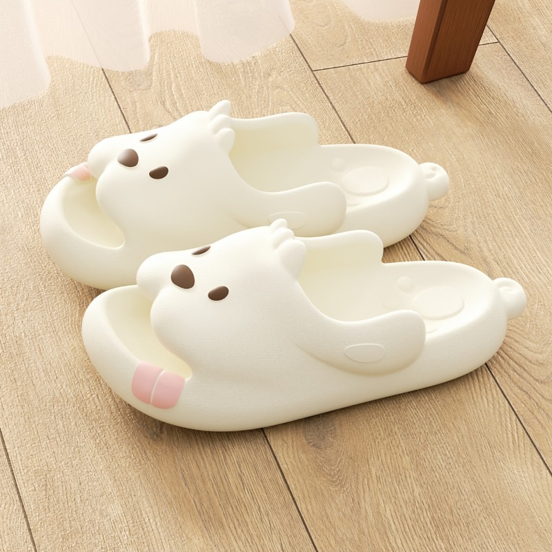 Cute Dog Cartoon Slippers Wome - Men'S Shoes With Platform 评论和价格