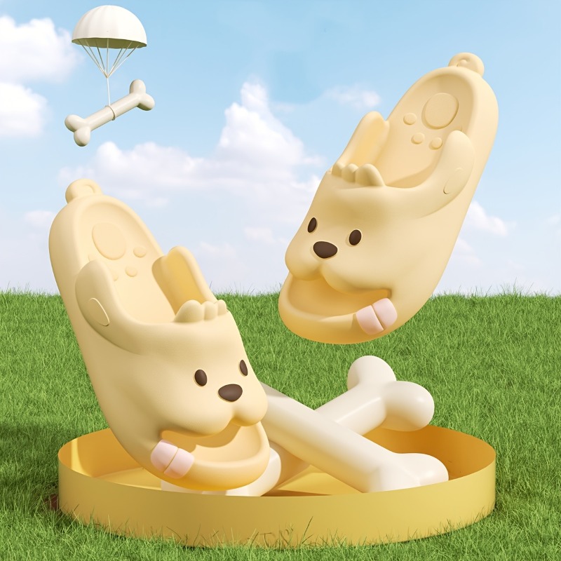 Cute Dog Cartoon Slippers Wome - Men'S Shoes With Platform 评论和价格