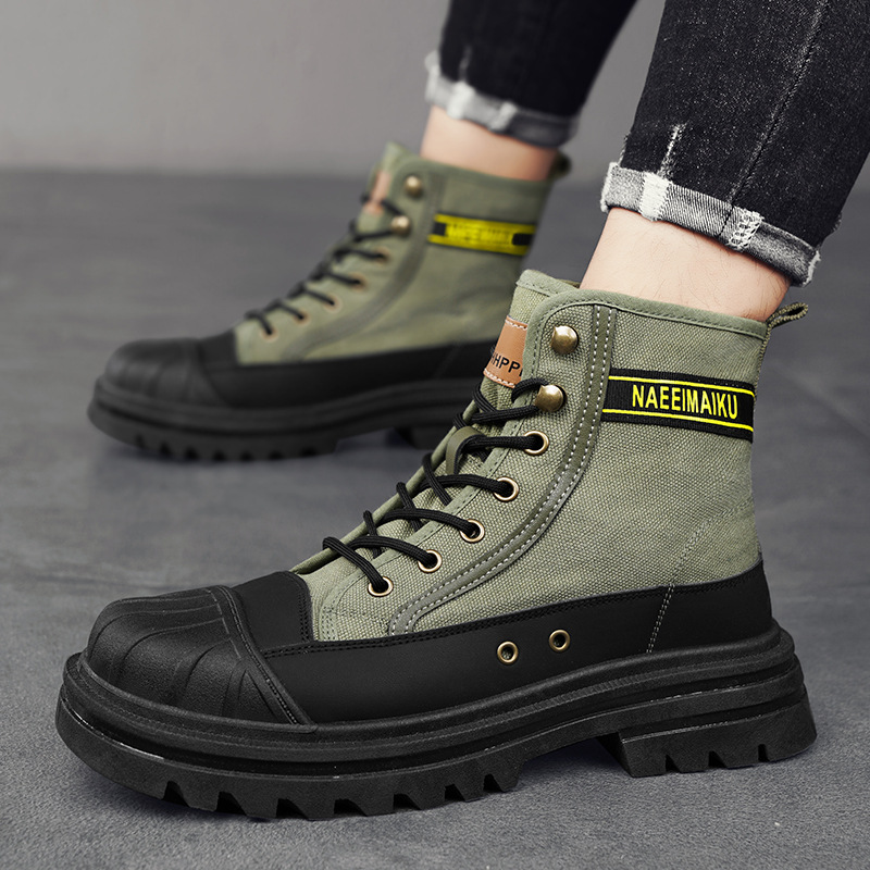 Mens Canvas Boots Fashion High - Men'S Shoes Low Top 评论和价格