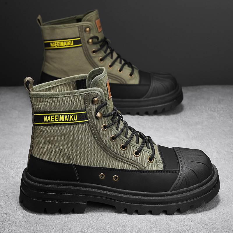 Mens Canvas Boots Fashion High - Men'S Shoes Low Top 评论和价格