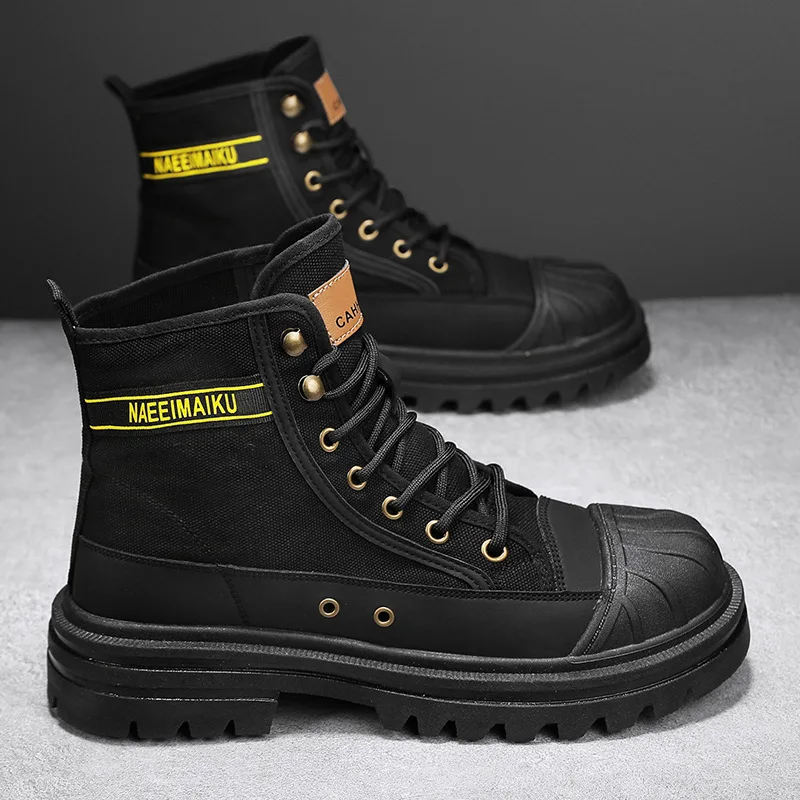 Mens Canvas Boots Fashion High - Men'S Shoes Low Top 评论和价格