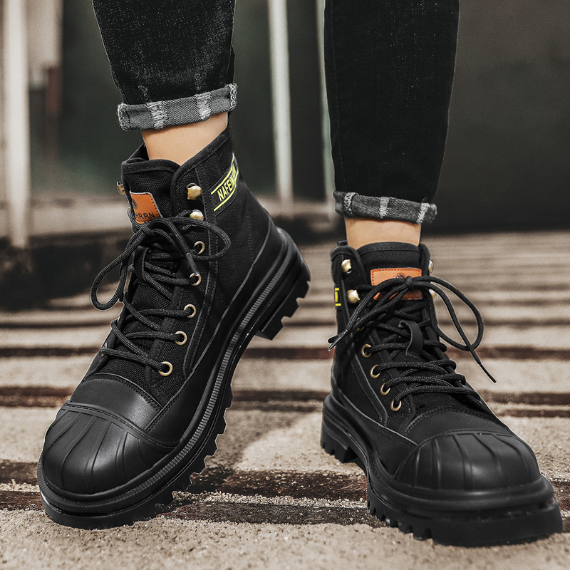Mens Canvas Boots Fashion High - Men'S Shoes Low Top 评论和价格