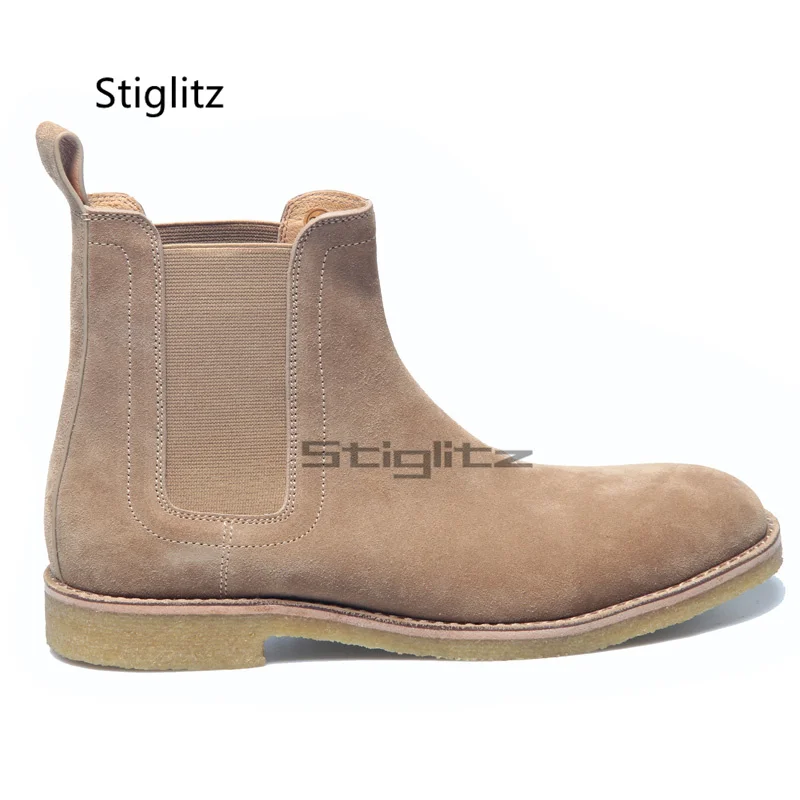 Men's Suede Leather Chelsea Bo - Chelsea Boots Suede 评论和价格
