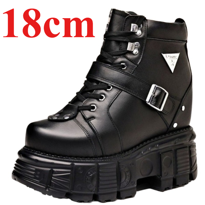 Genuine Leather Motorcycle Boo - Men'S Shoes No Laces 评论和价格