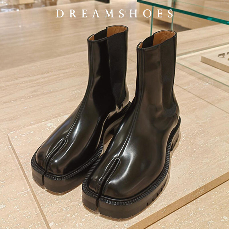 2026 Retro Split Toe Ankle Boo - Chelsea Boots Suede 评论和价格