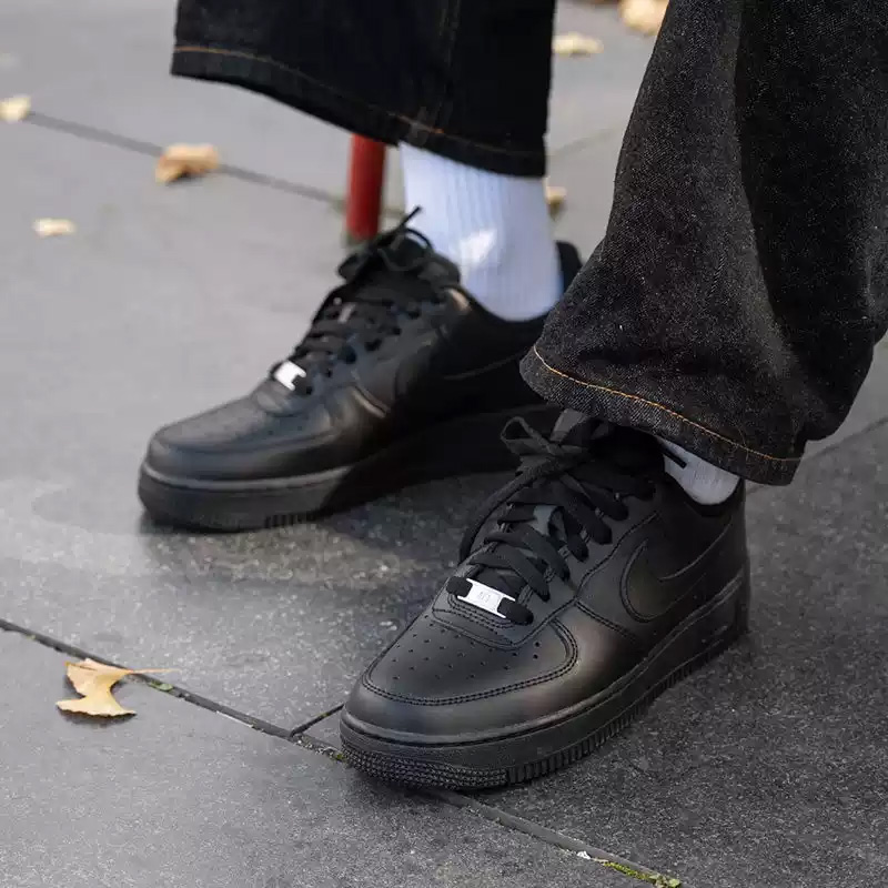 Nike Air Force1All Black Air F - Men'S Shoes Nike Air Force 评论和价格