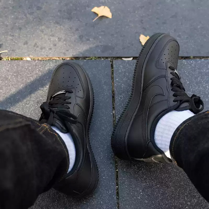 Nike Air Force1All Black Air F - Men'S Shoes Nike Air Force 评论和价格