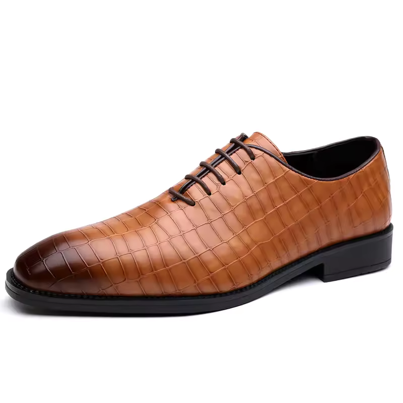 Luxury Mens Leather Shoes Retr - Oxford Brogue Leather 评论和价格