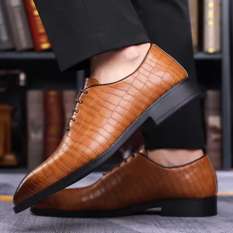 Luxury Mens Leather Shoes Retr - Oxford Brogue Leather 评论和价格