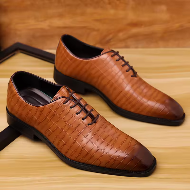 Luxury Mens Leather Shoes Retr - Oxford Brogue Leather 评论和价格