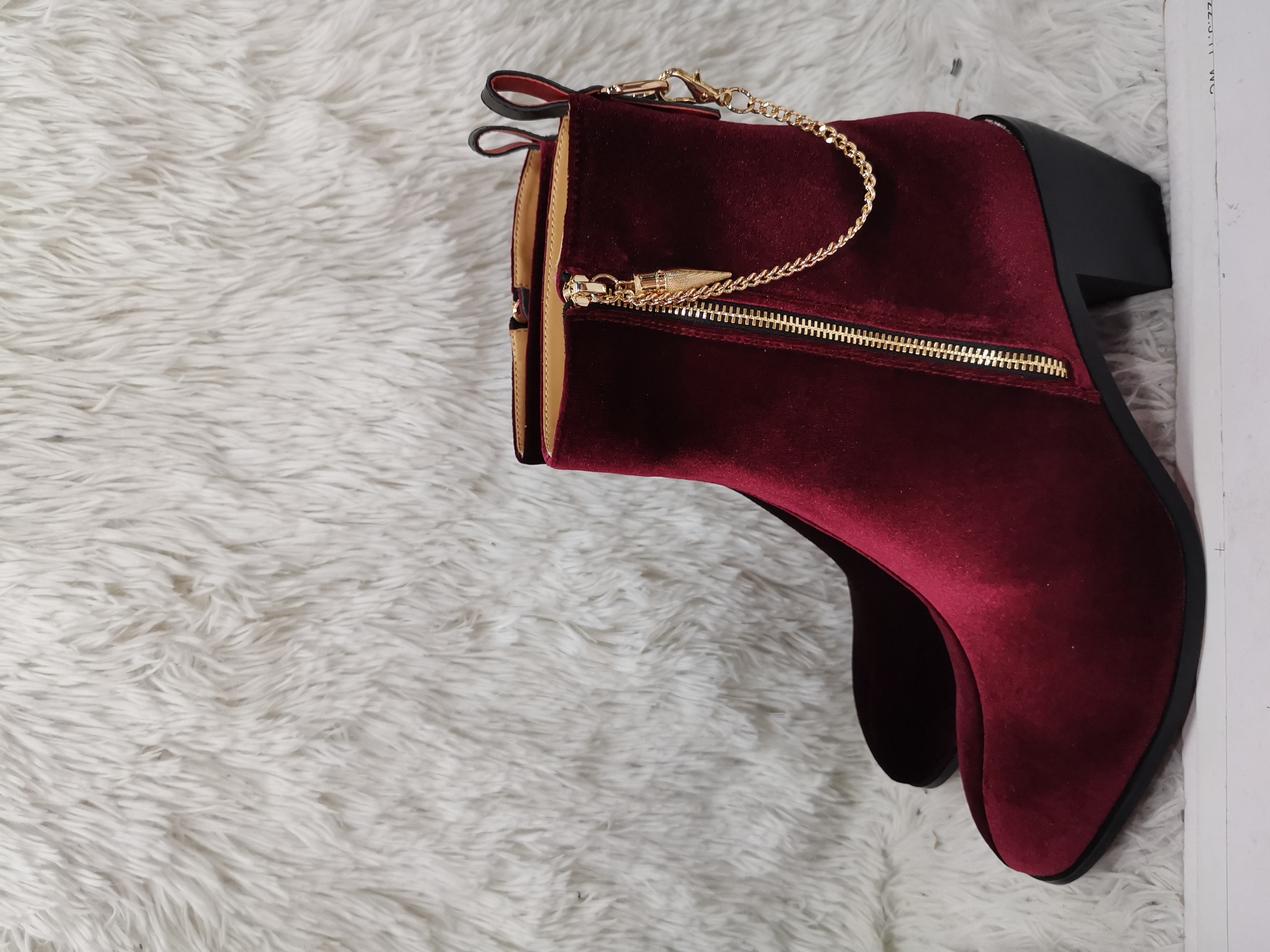 Suede Ankle Boots Gold Chain H - Chelsea Boots Suede 评论和价格