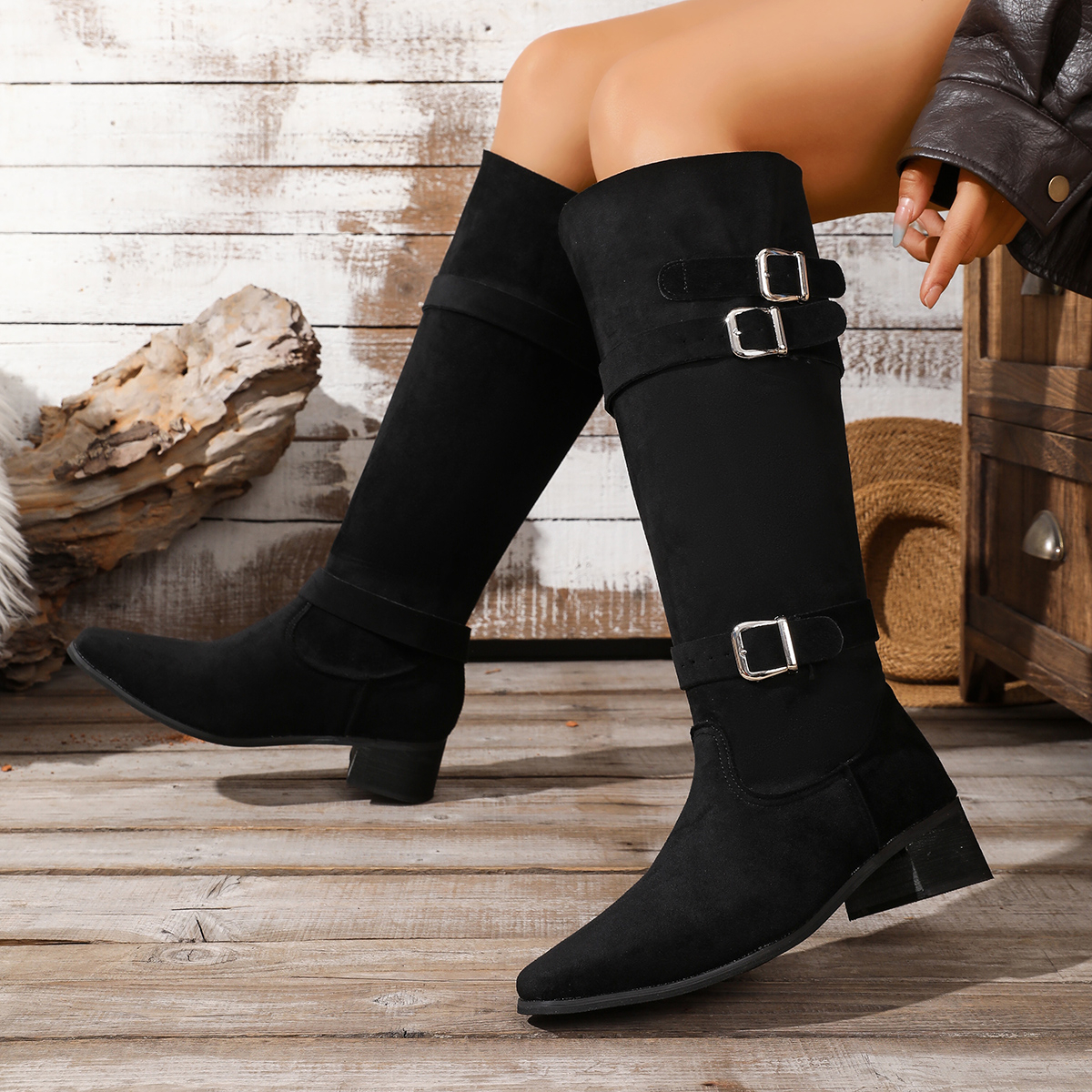 Retro Style Khaki Suede High B - Chelsea Boots Suede 评论和价格
