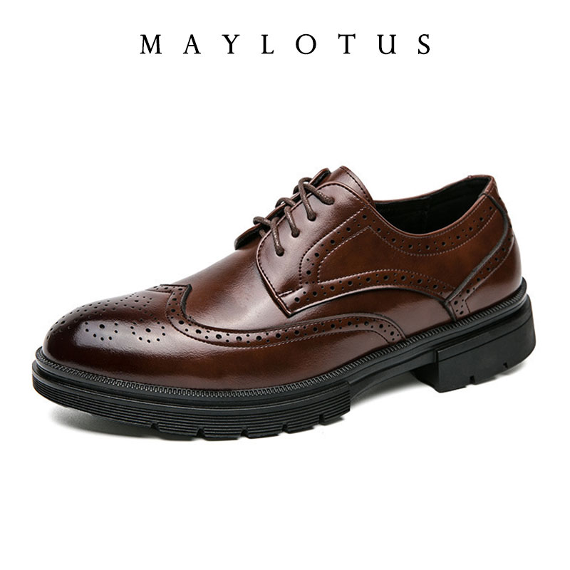 Men Brogue 5/8/10CM Platform H - Oxford Brogue Leather 评论和价格