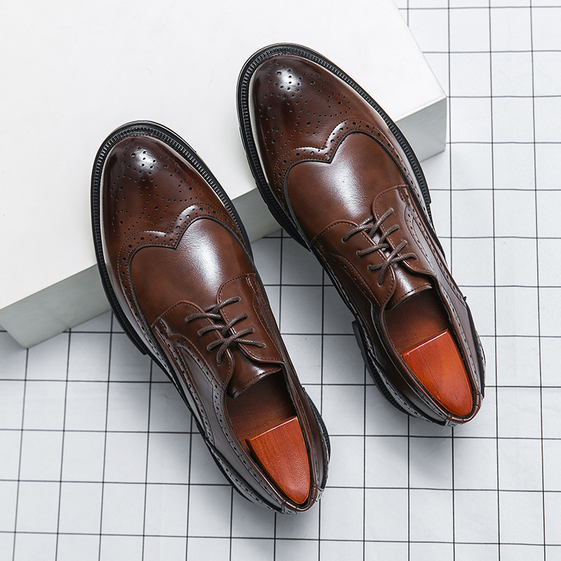 Men Brogue 5/8/10CM Platform H - Oxford Brogue Leather 评论和价格